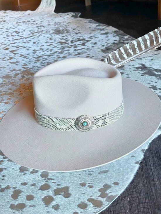 Charlie 1 Horse Sidewinder Wool Fedora Hat Lainey Wilson Wester Size L main image 6